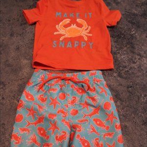 Old Navy Swim Outfit 12-18m Cr
